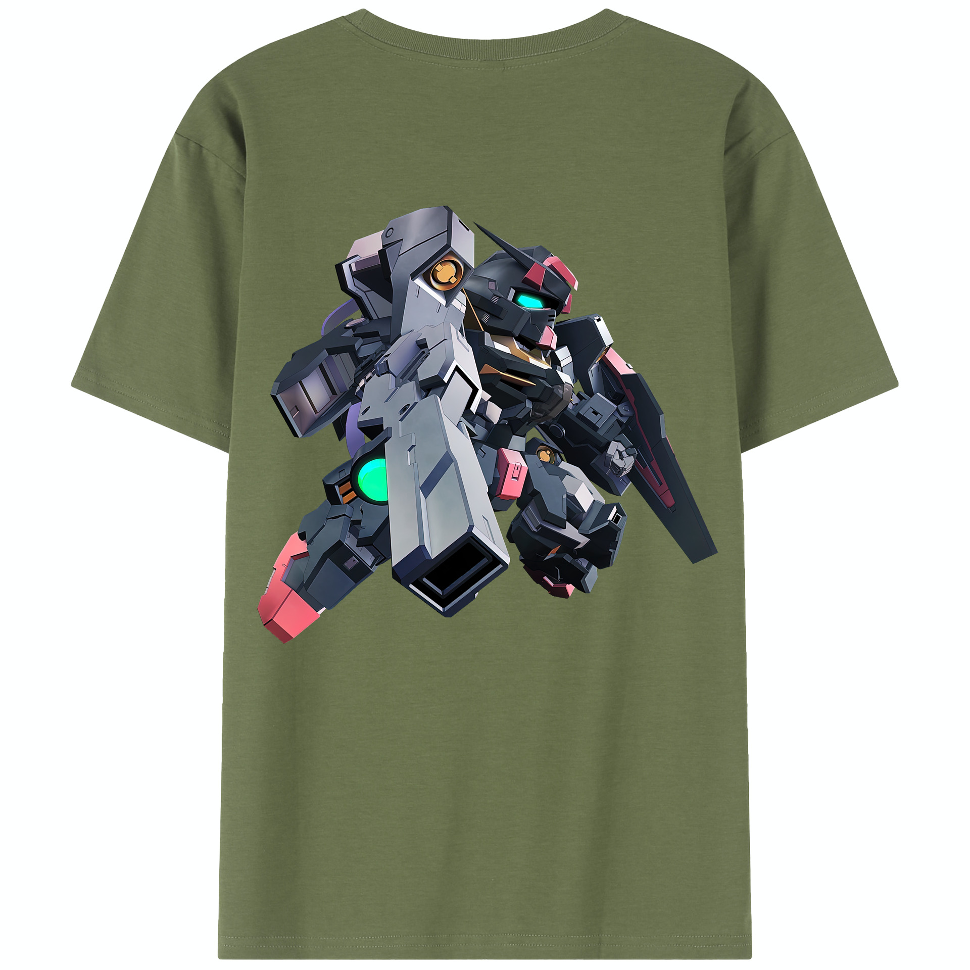 （画像用） 機動戦士ガンダム Mobile Suit Gundam 綿100％半袖Tシャツ（背面プリント）